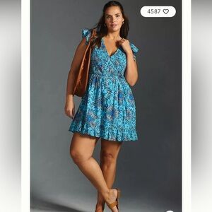 Anthropologie NWT The Peregrine Flutter Mini Dress